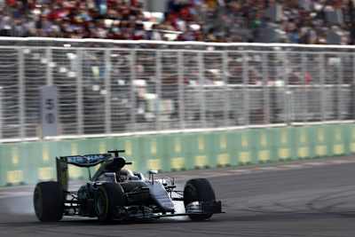 Lewis Hamilton in Baku