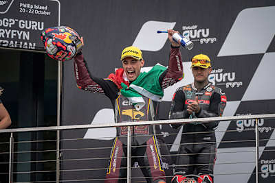 Siegte in Australien und machte 9 Punkte auf Leader Acosta wett: Tony Arbolino