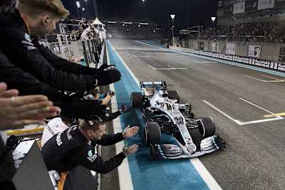 Den bislang letzten Mercedes-Silberpfeil gab es 2019 in Abu Dhabi