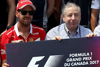 Sebastian Vettel und Jean Todt in Montreal
