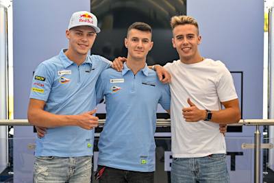 Filip Salac, Luca Gresini und Jeremy Alcoba