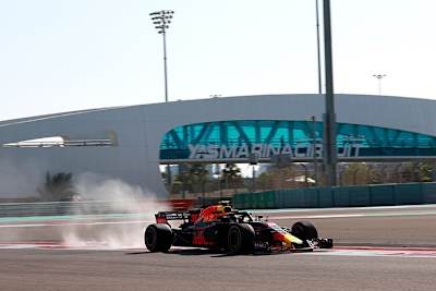 Max Verstappen in Abu Dhabi