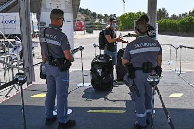 Moto2-Ass Tom Lüthi bei der Ankunft in Jerez