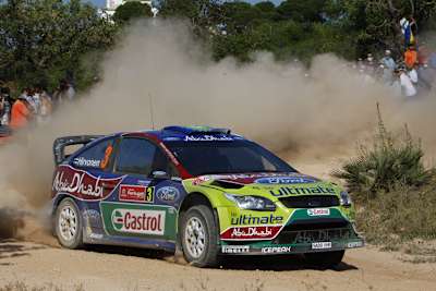 Hirvonen beim Shakedown in Portugal