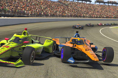 Lando Norris und Simon Pagenaud