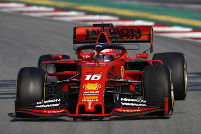 Charles Leclerc war am Vormittag des siebten Testtages der Schnellste