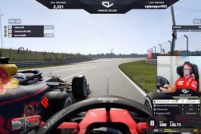 Charles Leclerc ellbögelt sich an Alex Albon vorbei