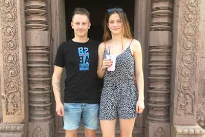 Christian Stange mit Freundin Josephin in Thailand