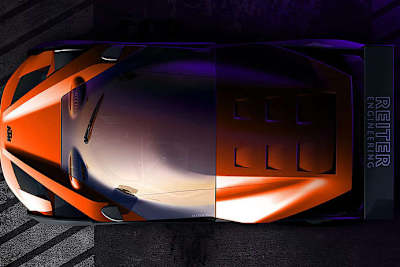 Designskizze des neuen KTM-Sportwagen