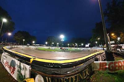 Die 215 Meter kurze Speedwaybahn in Dohren