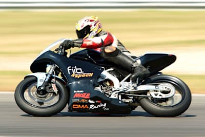 Peter Höss auf dem MoMBike in Most