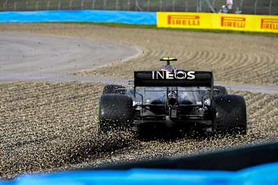 Valtteri Bottas hatte Mühe, das Auto auf der Piste zu halten