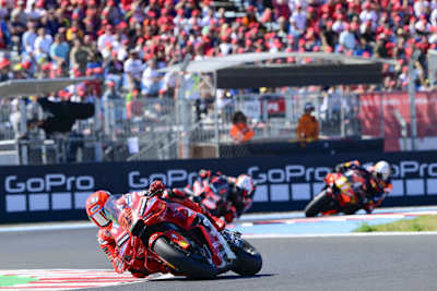 Als Marc Marquez in Führung war, hängte er die Gegner schnell ab