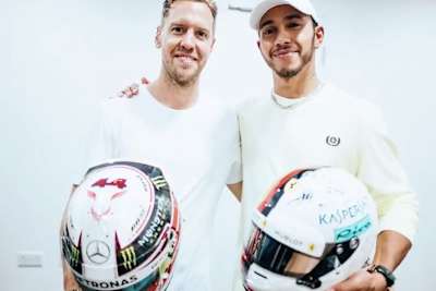 Sebastian Vettel und Lewis Hamilton