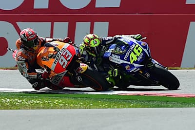 Marc Márquez und Valentino Rossi lieben harte Zweikämpfe