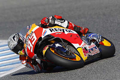 Marc Márquez mit Michelin-Reifen an seiner Honda RC213V