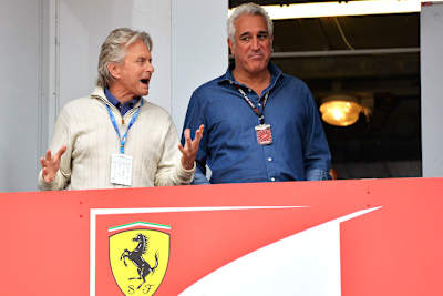 Lawrence Stroll beim Monaco-GP mit Hollywood-Star Michael Douglas
