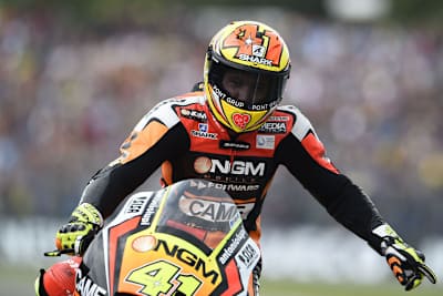 Aleix Espargaró nach der Pole-Position in Assen