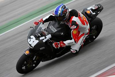 Muggeridge bei Testfahrten in Misano