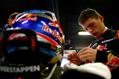 Max Verstappen, voll konzentriert