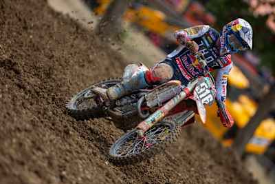 Simon Längenfelder musste ohne Bremshebel auskommen