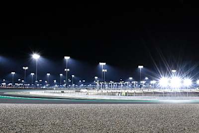 Die Beleuchtungsanlage in Losail erstrahlt jetzt neu