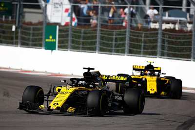 Nico Hülkenberg und Carlos Sainz beim Grossen Preis von Russland
