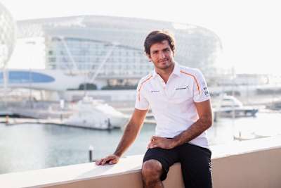 Carlos Sainz in Abu Dhabi