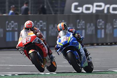 Marc Marquez (93) gegen Alex Rins