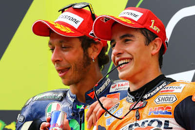 Zwei vom gleichen Schlag: Valentino Rossi und Marc Márquez