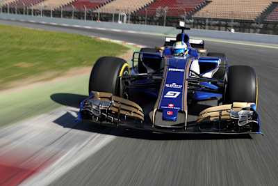 Der 2017er Sauber mit Ferrari-Getriebe
