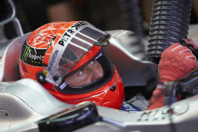 Vielleicht sind Sie schon bald Besitzer dieses Helms von Michael Schumacher