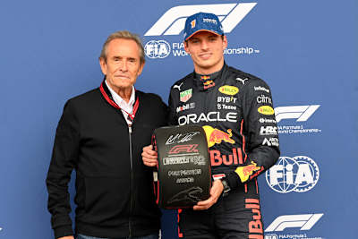 Max Verstappen mit der belgischen Rennlegende Jacky Ickx