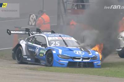 Philipp Engs BMW brennt