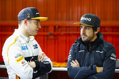 Die Sorgen finden kein Ende: Finstere Mienen bei Stoffel Vandoorne und Fernando Alonso