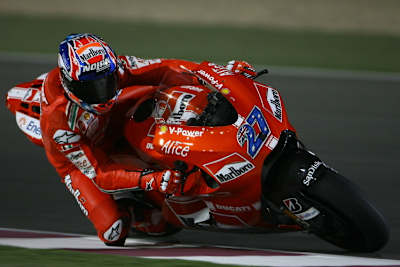 Fuhr in Katar klare Bestzeit: Casey Stoner.