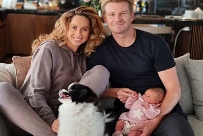 Familie Hülkenberg: Egle, Nico und die kleine Noemi Sky