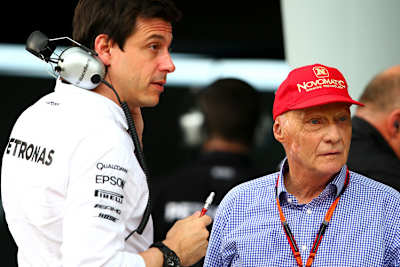 Toto Wolff und Niki Lauda