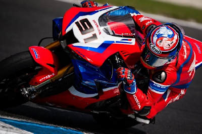 Leon Haslam sorgte mit Platz 5 für das bisher beste Honda-Ergebnis