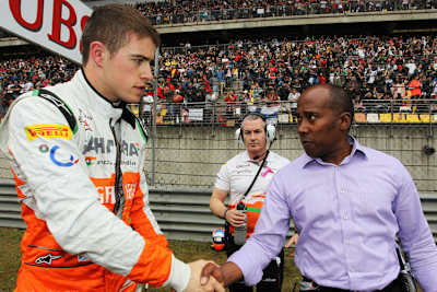 Paul Di Resta mit seinem früheren Manager Anthony Hamilton