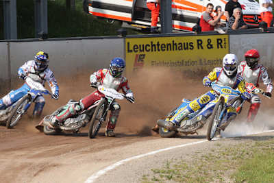 Dilger (gelb) und Kroner (weiss) schlugen sich ordentlich