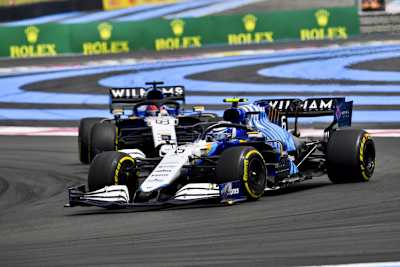 Nicholas Latifi und George Russell in ihren Williams