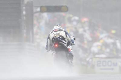 In der Gischt war nicht viel zu sehen