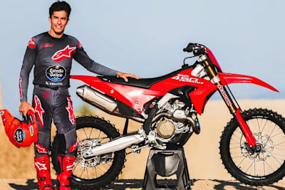 Marc Marquez mit der neuen Desmo450 MX