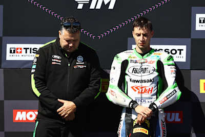 Teammanager Rob Vennegoor (li.) mit Inigo Iglesias