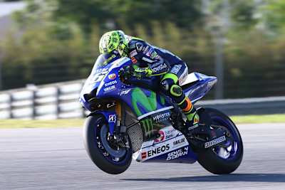 Valentino Rossi ließ den Test schnell angehen