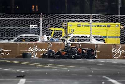 Für Lando Norris war der GP in Las Vegas bereits in der dritten Runde gelaufen