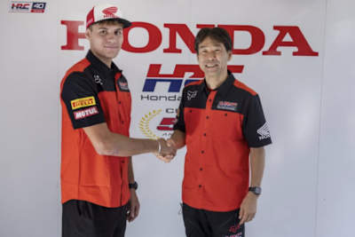 Ruben Fernandez (li.) ist neu im HRC-Werksteam