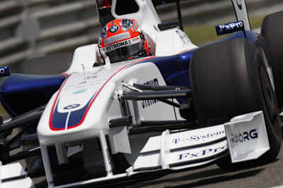 Kubica bei seinem KERS-Debüt in Shanghai