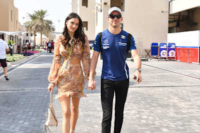 Nicholas Latifi in Abu Dhabi
